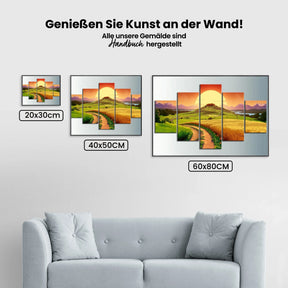 Sonnenuntergang | 5 Teile - Malen nach Zahlen