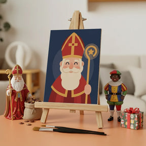 Malen nach Zahlen - 6 Mini-Gemälde | Stern-Dekoration