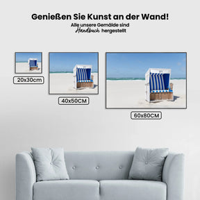 Sylt Strandkorb - Malen nach Zahlen