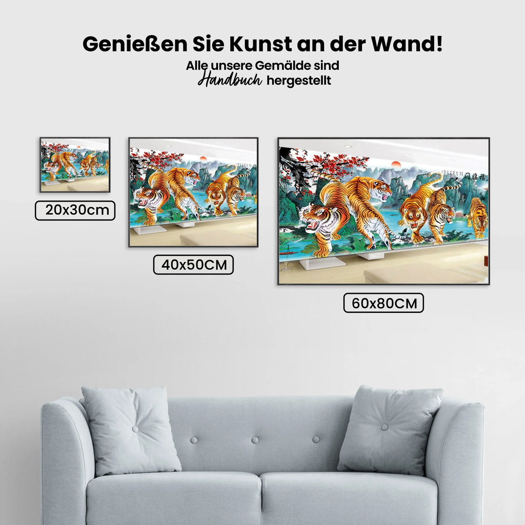 Tiger XL - Malen nach Zahlen