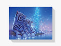 Tiger mit Junges - Malen nach Zahlen