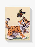 Tiger mit Schmetterlings-Freund - Malen nach Zahlen