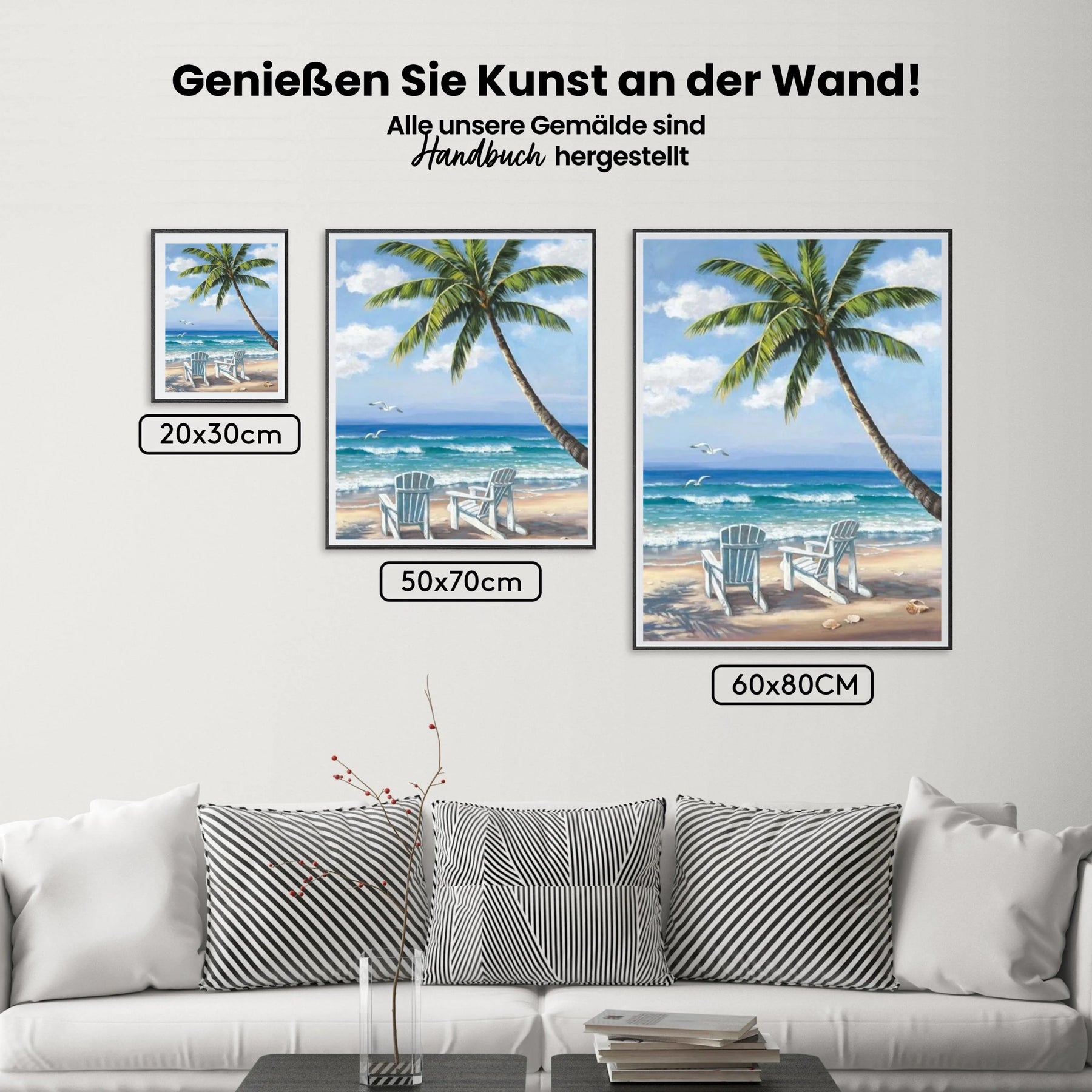 Tropischer Strand - Malen nach Zahlen