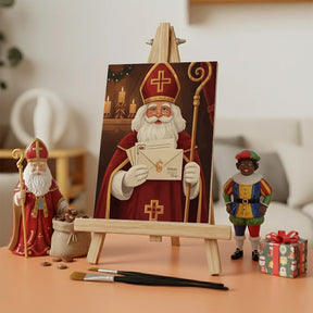 Malen nach Zahlen - 6 Mini-Gemälde | Umschlag mit herzlichen Grüßen