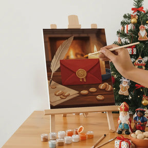 Malen nach Zahlen - 6 Mini-Gemälde | Umschlag mit herzlichen Grüßen