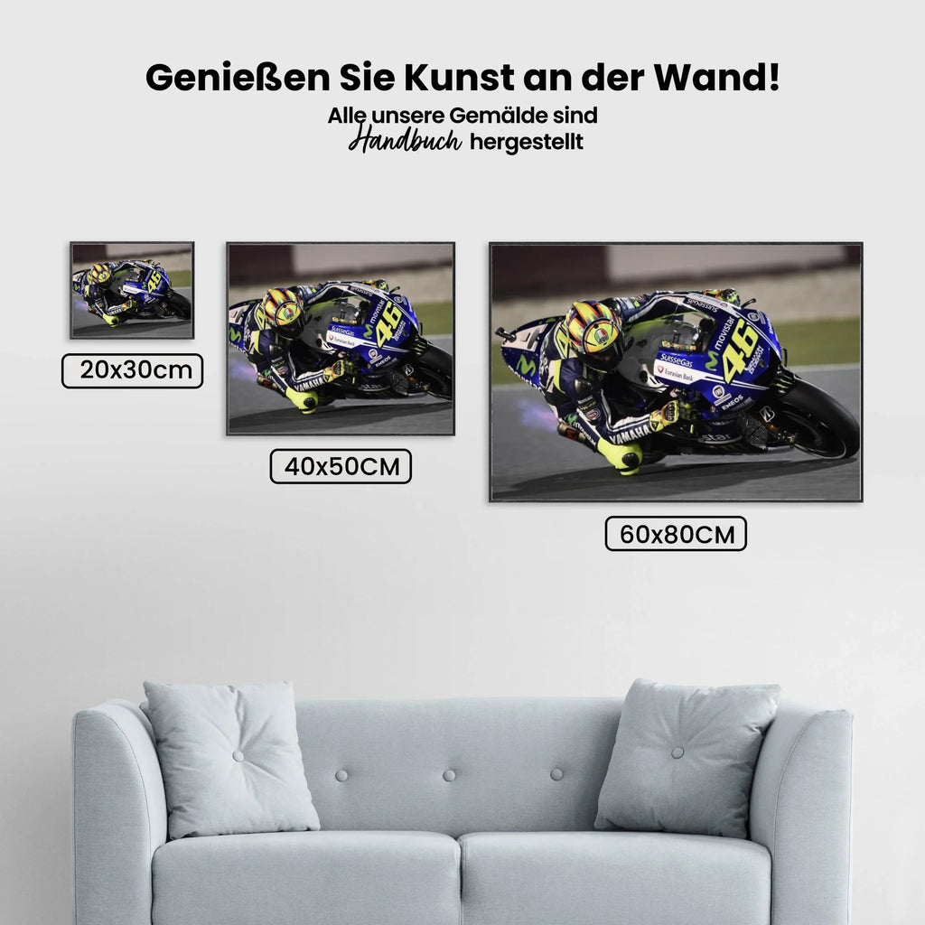 Valentino Rossi 2 - Malen nach Zahlen
