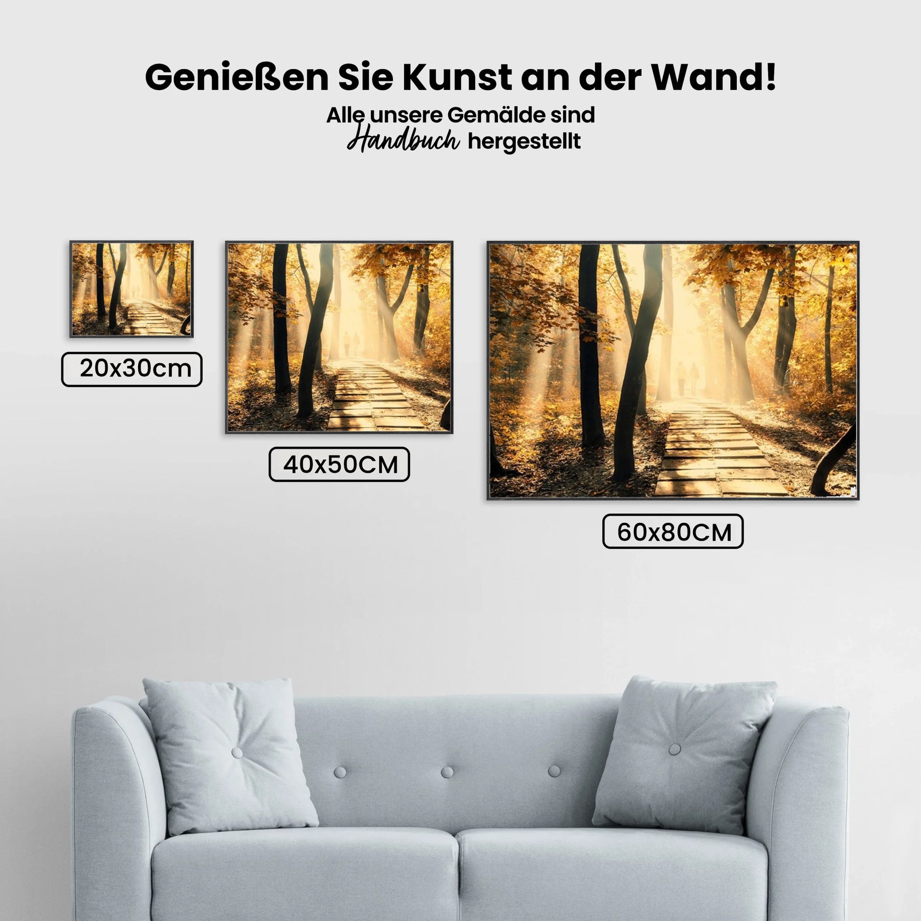 Waldweg - Malen nach Zahlen