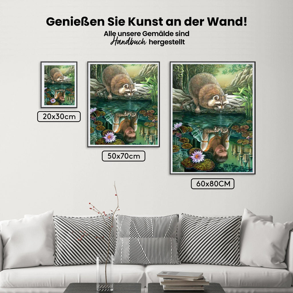 Waschbär - Malen nach Zahlen