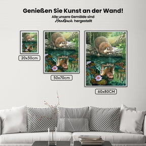 Waschbär - Malen nach Zahlen