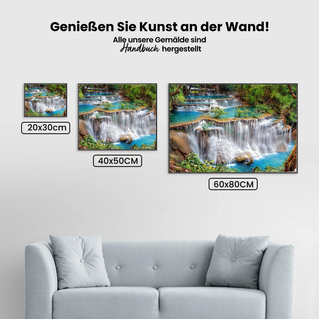 Wasserfall - Malen nach Zahlen