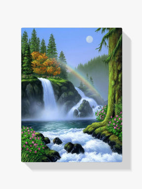 Wasserfall - Malen nach Zahlen