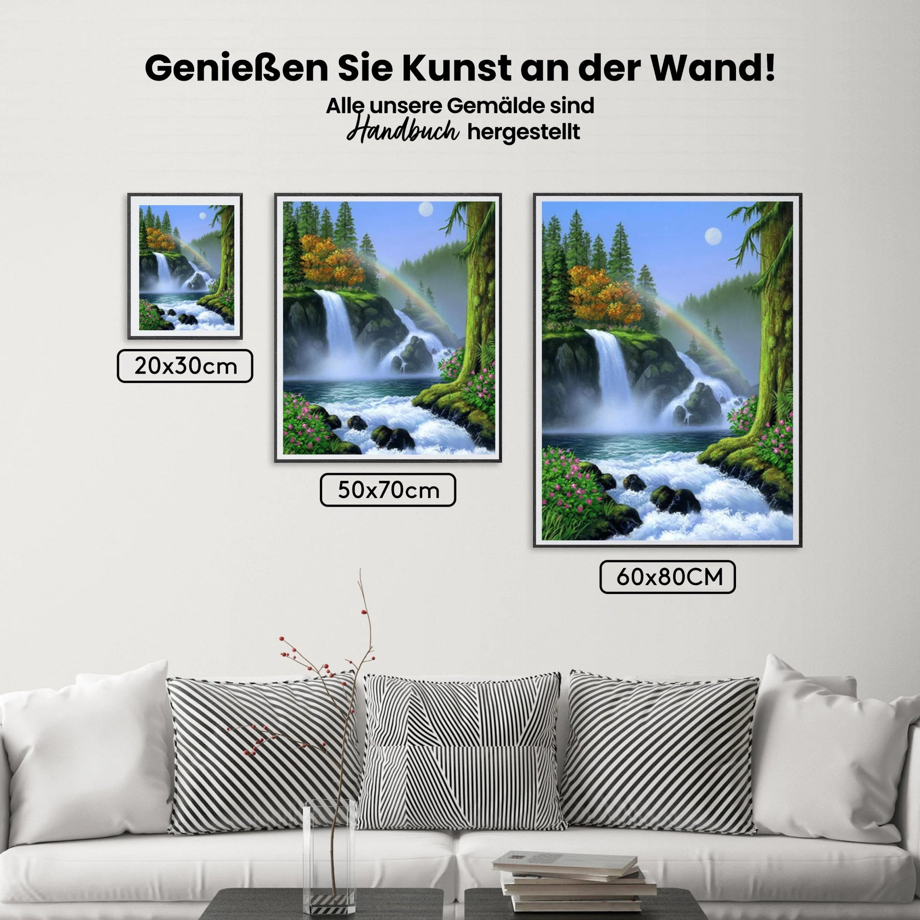 Wasserfall - Malen nach Zahlen