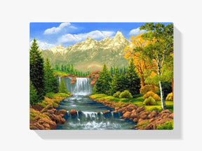 Wasserfall - Malen nach Zahlen