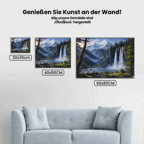 Wasserfall - Malen nach Zahlen