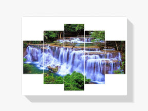 Wasserfall | 5 Teile - Malen nach Zahlen