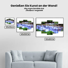Wasserfall | 5 Teile - Malen nach Zahlen