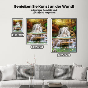 Wasserfall | Großformat - Malen nach Zahlen
