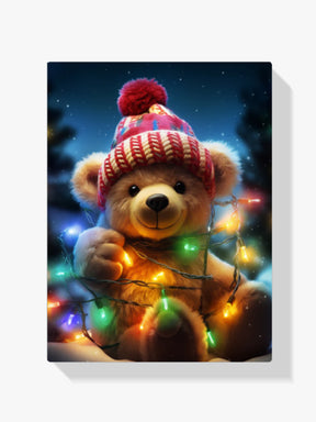 Weihnachtsbär - Malen nach Zahlen