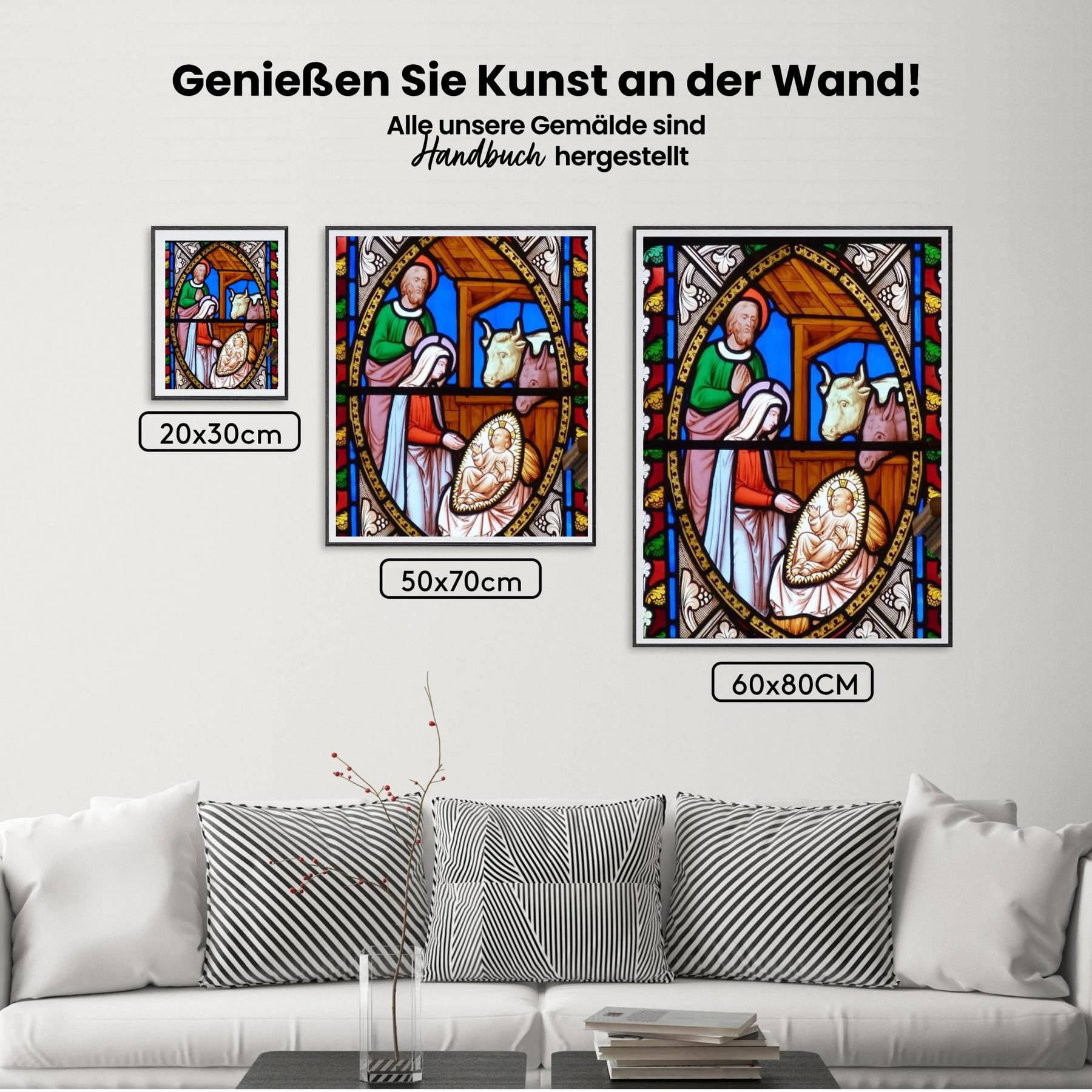 Weihnachtsgeschichte 2 - Malen nach Zahlen