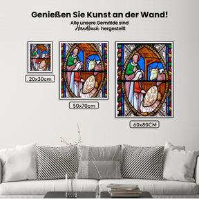 Weihnachtsgeschichte 2 - Malen nach Zahlen