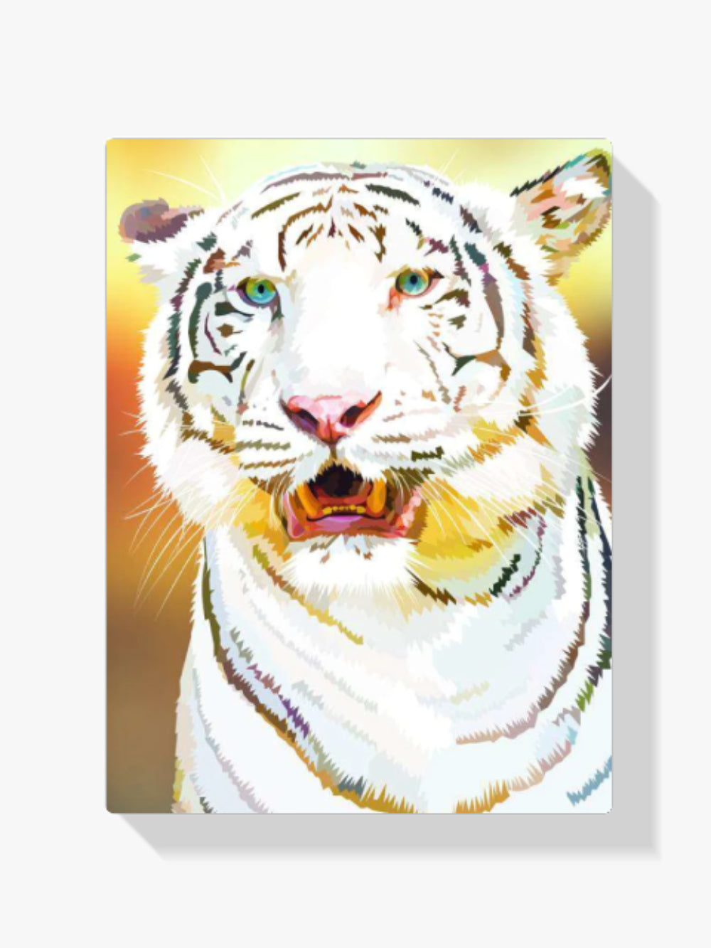 Weißer Tiger - Malen nach Zahlen