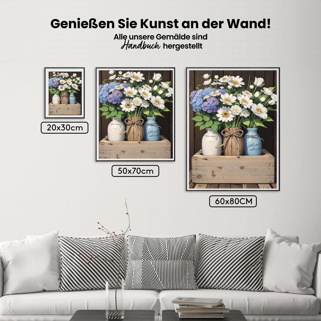 Willkommen Frühling - Malen nach Zahlen