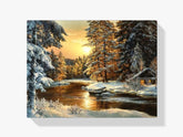Winterlandschaft - Malen nach Zahlen
