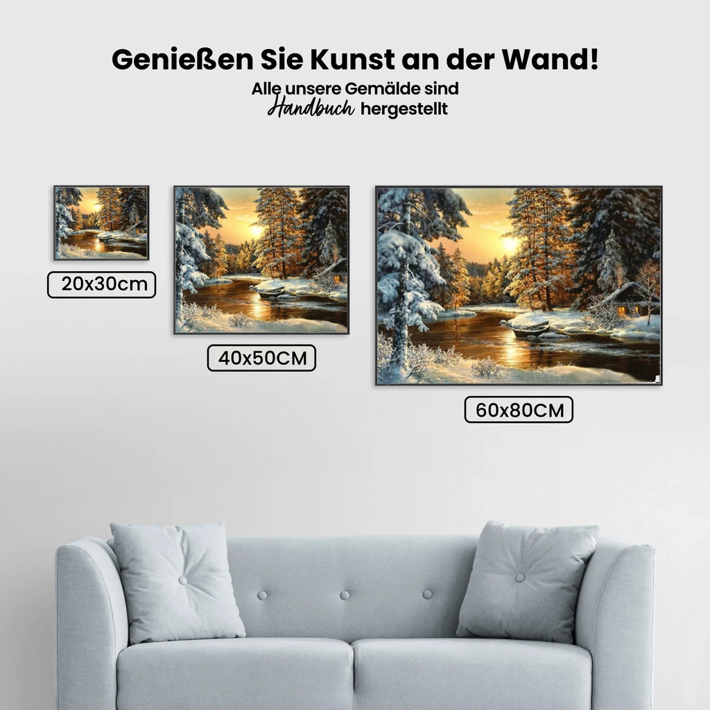 Winterlandschaft - Malen nach Zahlen
