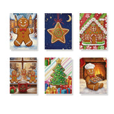 Malen nach Zahlen - 6 Mini-Gemälde | Winziger Lebkuchen