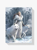 Wolf - Frau - Malen nach Zahlen