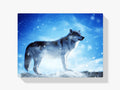 Wolf im Schnee - Malen nach Zahlen