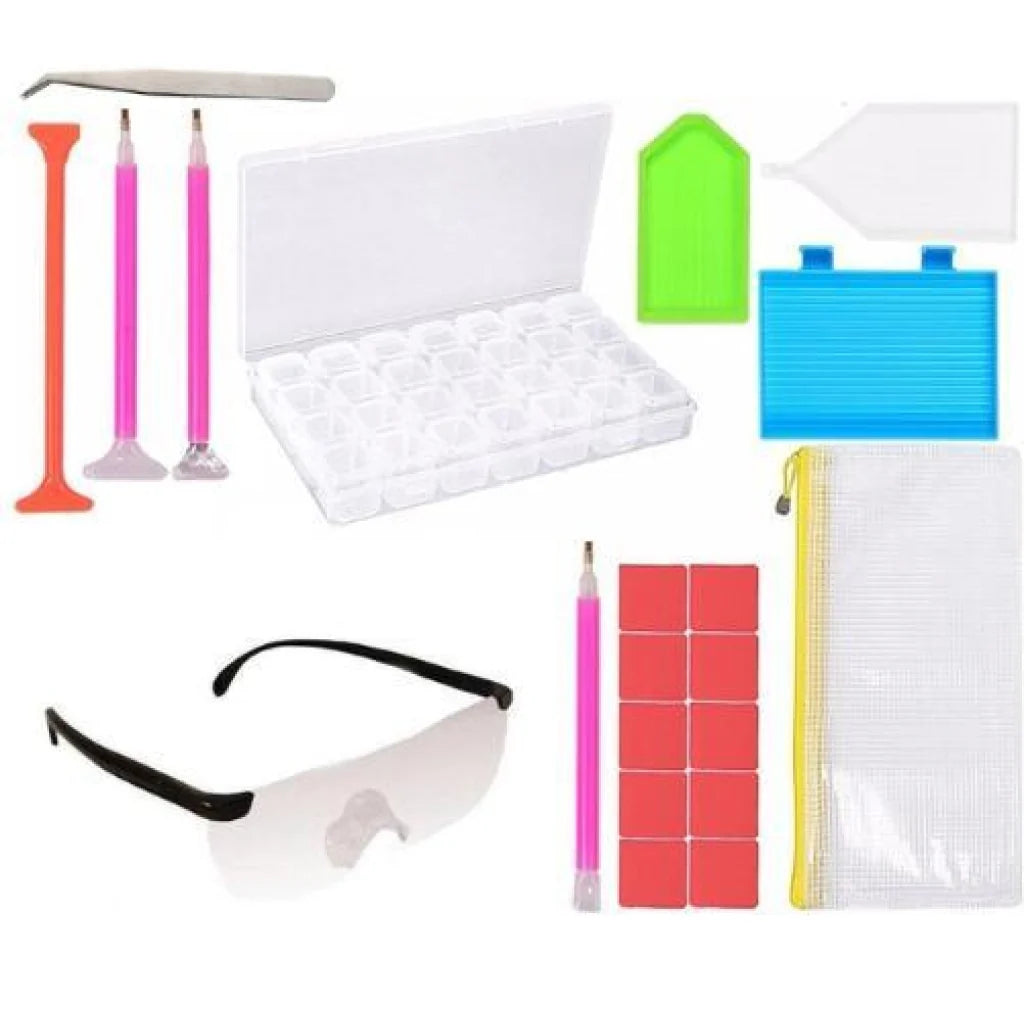 Zubehör-Paket | 12 Stück - Malen nach Zahlen